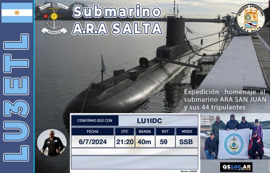 20240706_LU3ETL_40M_SSB_QSL Submarino SALTA Expedición Homenaje SUSJ